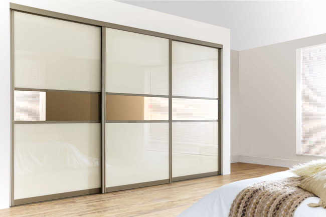Space saving wardrobes with on sale sliding doors