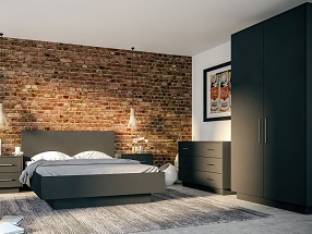 Supermatt Bedroom in Supermatt Graphite