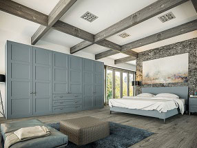 Aldridge Bedroom in Matt Denim