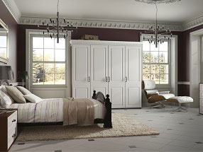 York Bedroom in Satin White