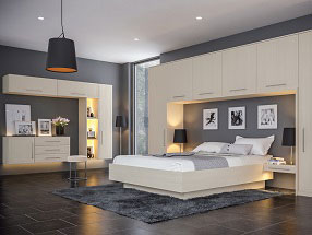 Euroline  Bedroom in Oakgrain  Cashmere