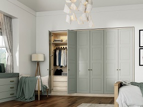 Paris Bedroom in Matt Pistachio Green