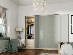 Paris Bedroom in Matt Pistachio Green