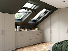 Rowen Bedroom in Supermatt Taupe Grey