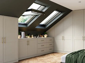 Rowen Bedroom in Supermatt Taupe Grey