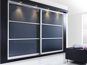 Sliding Doors in Anthracite Glass