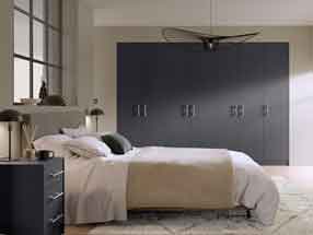 Supermatt Bedroom in Supermatt Metallic Grey