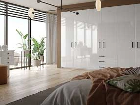 Ultragloss Bedroom in Ultragloss Glacier White
