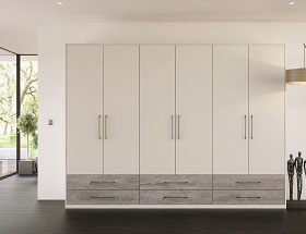 Bedroom in Valore Driftwood Light Grey & Light Grey (smooth)