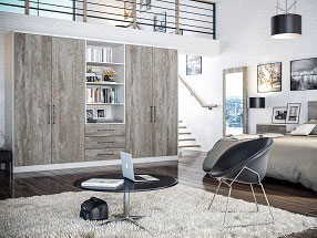 Bedroom in Valore Driftwood Light Grey
