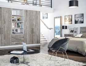 Bedroom in Valore Driftwood and Light Grey