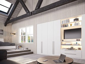 Bedroom in Supermatt White