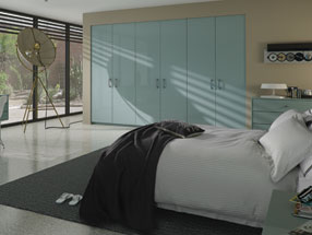 Ultragloss Bedroom in Ultragloss Metallic Blue