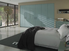 Ultragloss Bedroom in Ultragloss Metallic Blue