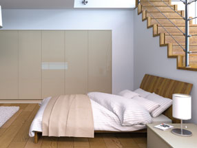 Ultragloss Bedroom in Ultragloss Metallic Champagne