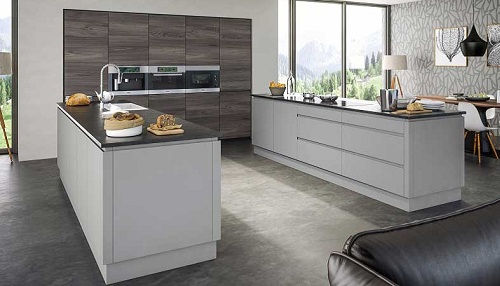 Handleless J-Pull Kitchen Doors