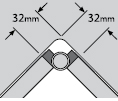 Hinged Corner Post Fitting Diagram