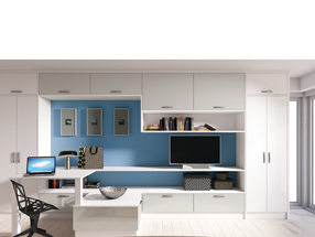 UG Light Grey and UG White Home Office