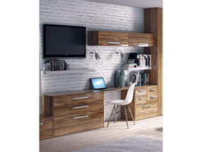 Ultra-Gloss Noce Marino Home Office
