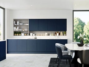 Chelsea Kitchen in Paint Flow Matt Indigo Blue