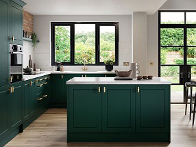 Dalton Kitchen in Paint Flow Fir Green