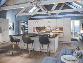 FIRBECK Kitchen in Firbeck Supermatt Light Grey