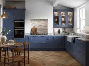 Richmond Kitchen in Paint Flow Matt Colonial Blue