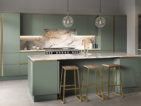 SERICA Kitchen in Serica Matt Sage Green