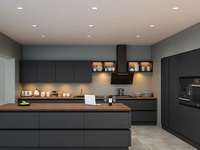 SUPERMATT Kitchen in Supermatt Graphite