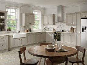 Tullymore Kitchen in Supermatt Taupe Grey