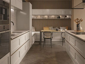Inrail Richmond Kitchen in Matt Pebble