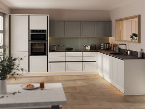 Oakham Kitchen in Supermatt White