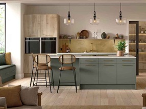Natural Chalet Oak and Smoke Green (Matt)