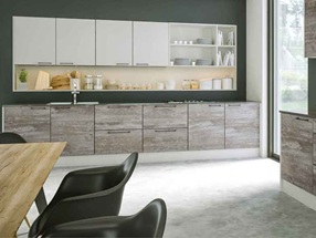 Kitchen in Driftwood and Light Grey (Matt)