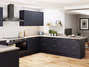 FIRBECK Kitchen in Firbeck Supermatt Indigo Blue
