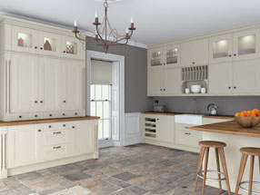 Warwick Kitchen in Oakgrain Mussel