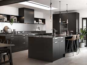 Segreto Kitchen in Matt Black