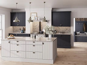 Buxton Kitchen in Supermatt Indigo Blue