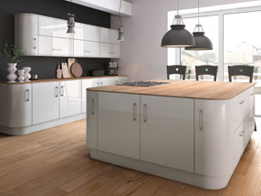 Ultragloss Kitchen in Ultragloss Light Grey
