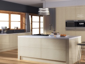 Ultragloss Kitchen in Ultragloss Limestone