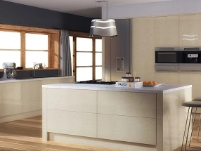 Ultragloss Kitchen in Ultragloss Limestone