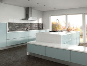 Ultragloss Kitchen in Ultragloss Metallic Blue