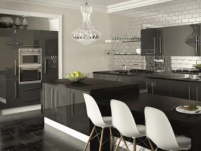 Kitchen in Ultragloss Metallic Anthracite