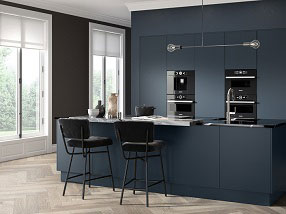 SERICA Kitchen in Serica Matt Indigo Blue