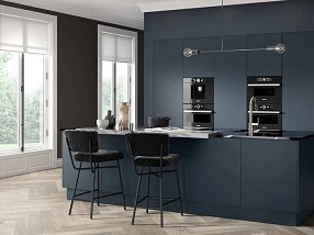 SERICA Kitchen in Serica Matt Indigo Blue