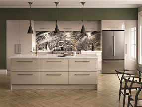 Acrylic Ultragloss Kitchen in Acrylic Ultragloss Stone Grey