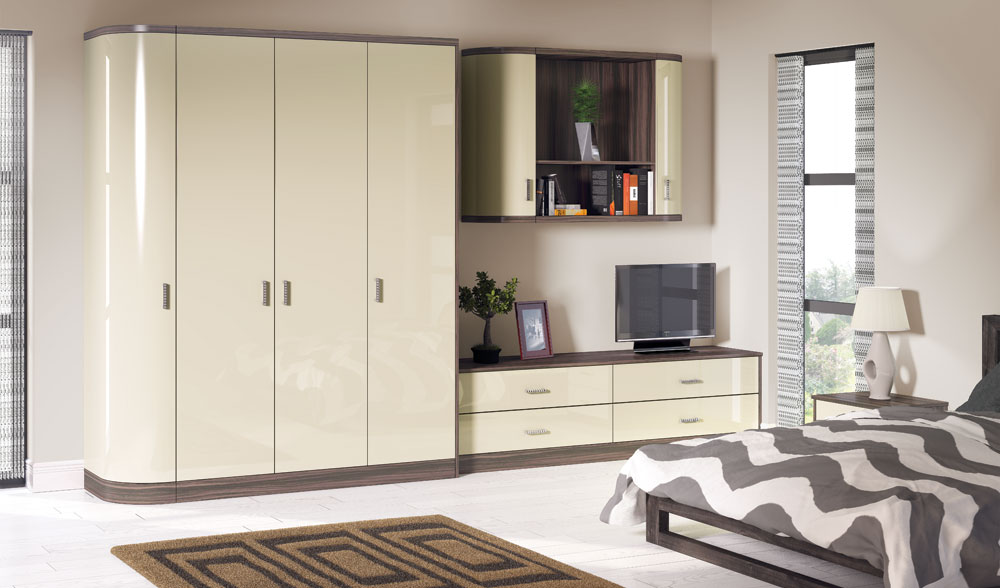 Acrylic Ultragloss Mussel Bedroom Door Custom Made Bedrooms